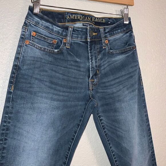 American Eagle Slim Straight Jeans Extreme Flex size 26 - Picture 3 of 7
